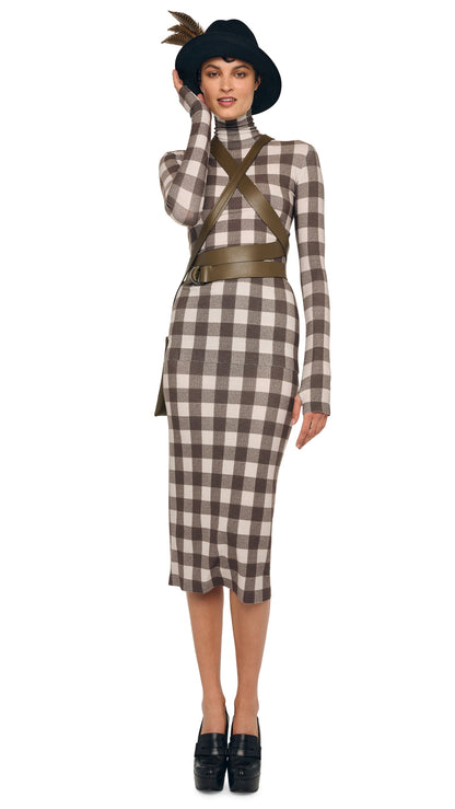 Norma Kamali SLIM FIT LONG SLEEVE TURTLE TOP