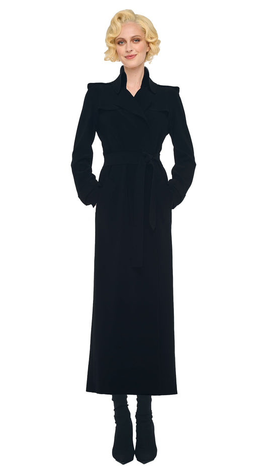 Norma Kamali OVERSIZED DOUBLE BREASTED TRENCH