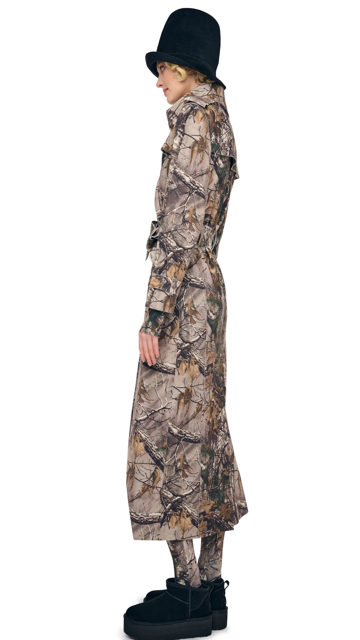 Norma Kamali DOUBLE BREASTED TRENCH