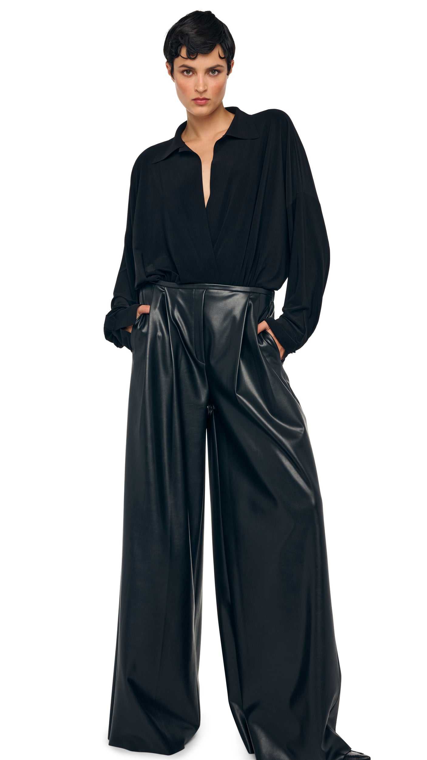 Norma Kamali SUPER OS BF NK SHIRT BODYSUIT